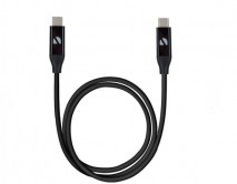 Кабель Deppa  USB4 Type-C - Type-C черный, 0,8м,  72329